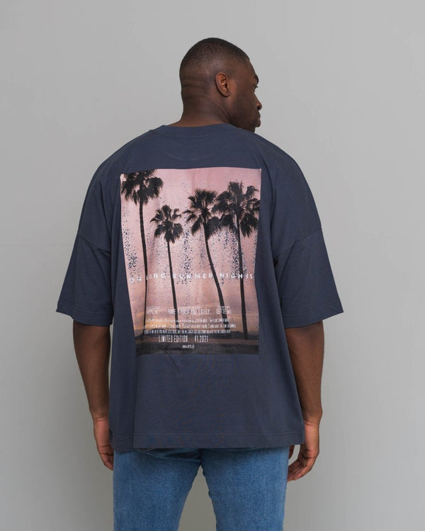 Oversize Shirt "On Long Summer Nights" - Ink Grey Limited Edition 2021 - Hityl