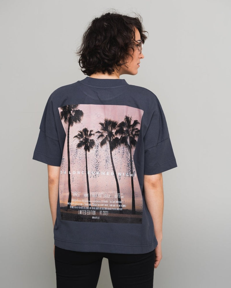 Oversize Shirt "On Long Summer Nights" - Ink Grey Limited Edition 2021 - Hityl