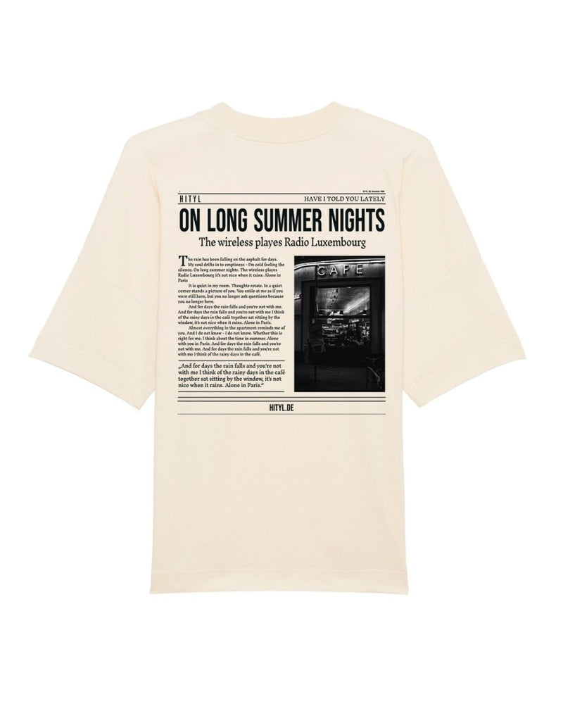 Oversize Shirt "On Long Summer Nights" - Raw Natural - Hityl