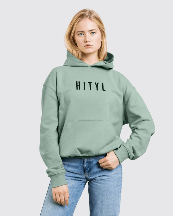 Stitched Logo Oversize Hoodie - Hityl